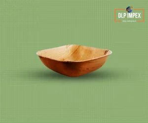 3 Inch Square Areca Palm Leaf Bowl