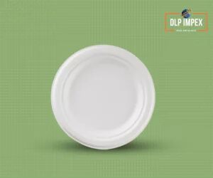 7 Inch Round Sugarcane Bagasse Plate