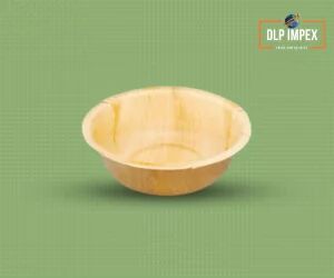 8 Inch Round Areca Palm Leaf Bowl