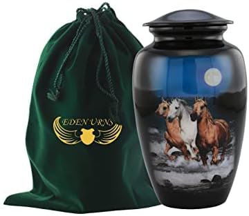 Running Horse Aluminium Cremation Urn