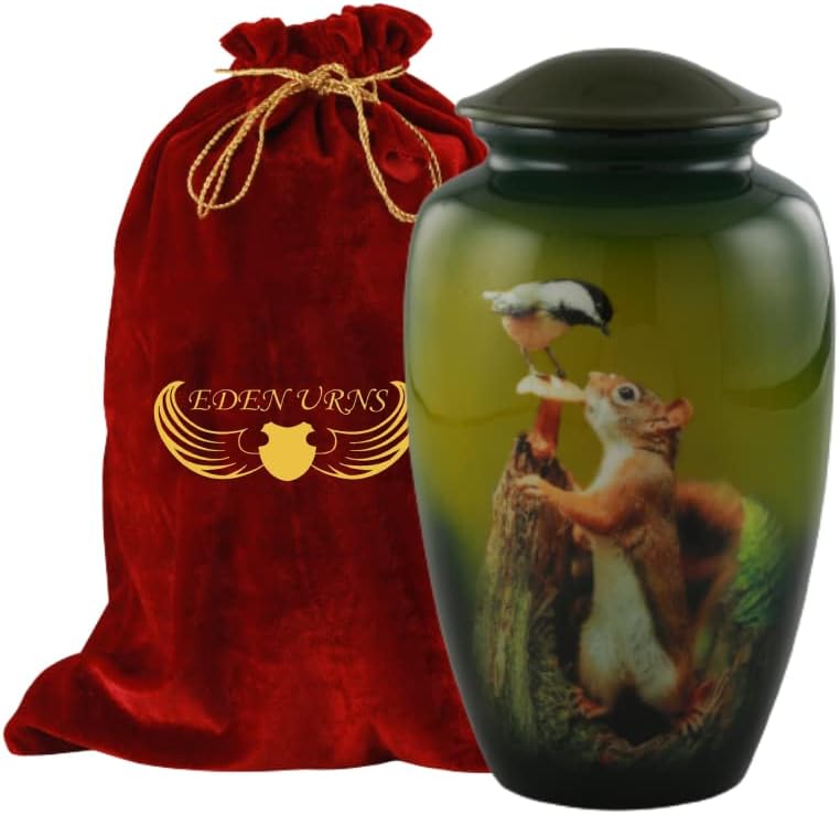 Squirrel Aluminium Cremation Urn