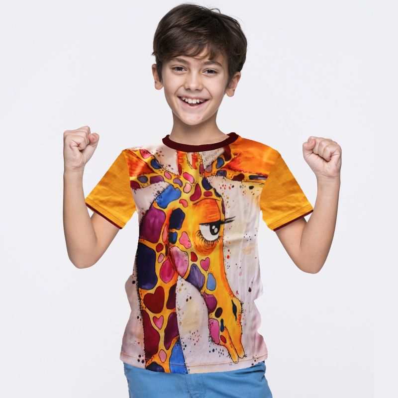 Printed Polyester Boys Round Neck T-shirt, Occasion : Casual Wear