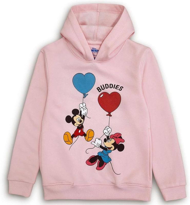 Woollen Plain Girls Hoodie, Size : M, XL