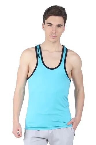 Polyester Plain Mens Sports Vest, Feature : Anti-Wrinkle, Comfortable