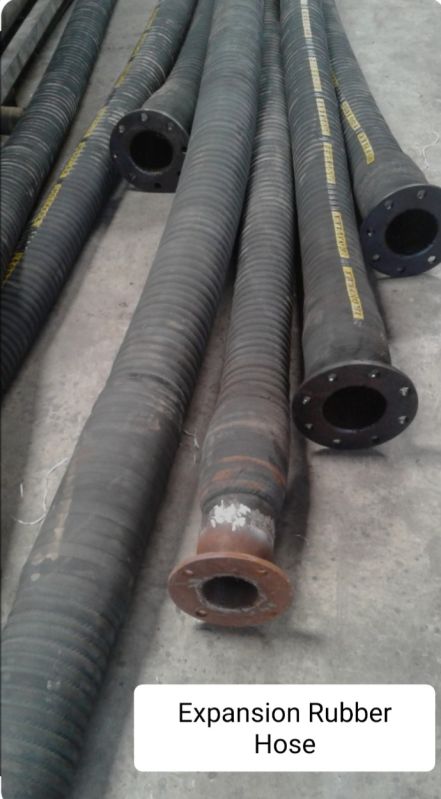 Black Round Expansion Rubber Hose Pipe, for Industrial Use