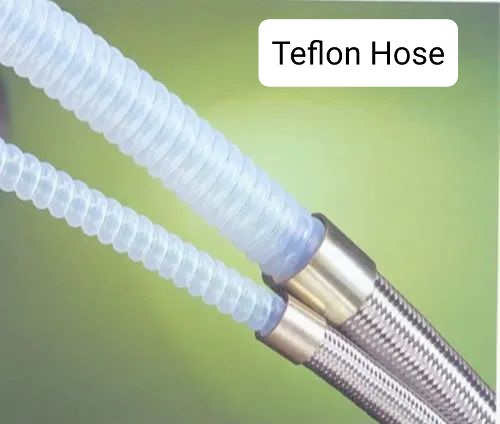 White Round Teflon Hose Pipe, for Industrial Use