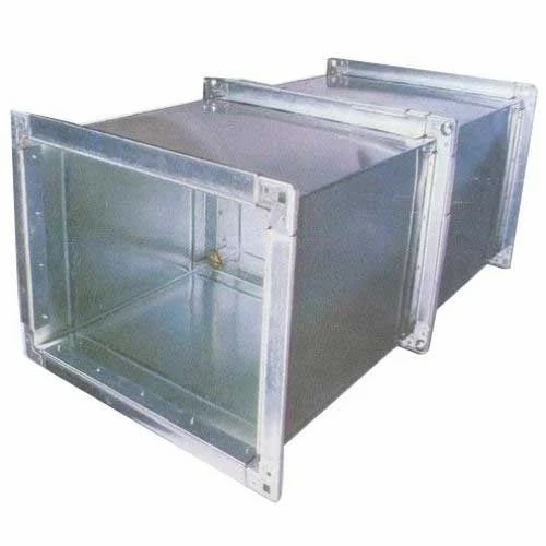 Silver Rectangular GI Duct