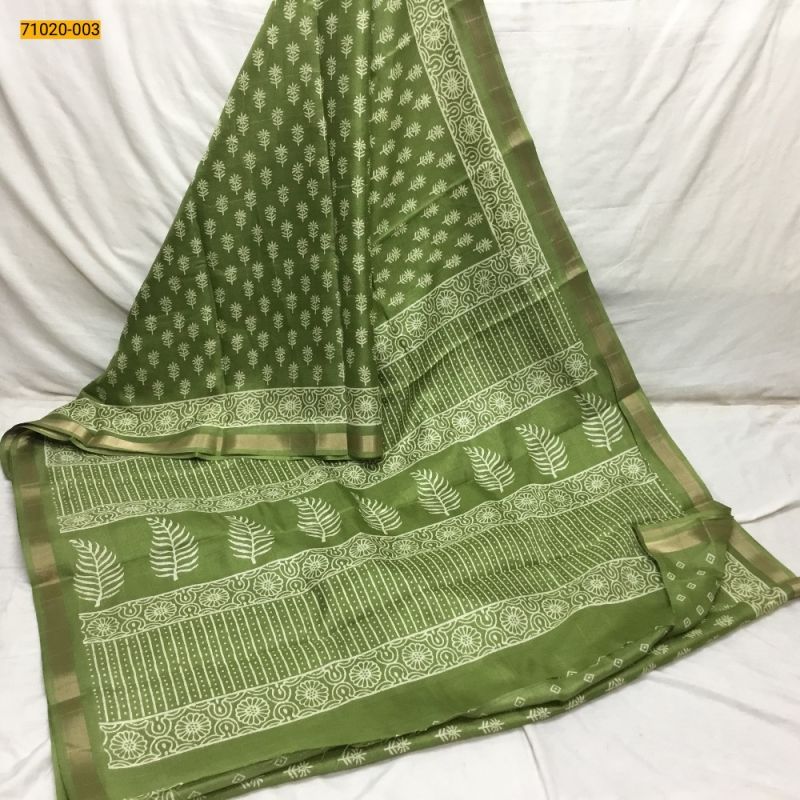 Printed cotton saree, Occasion : Casual Wear