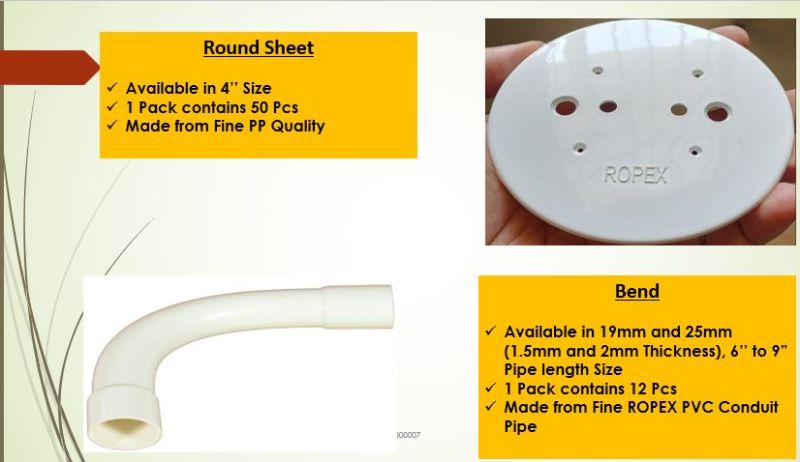 Ropex Round Polished Pvc Conduit Pipe