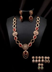 Global jewellery Polished brass necklaces, Style : Antique