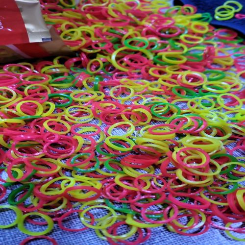 Multicolor Nylon Rubber Band, for Sealing, Shape : Round