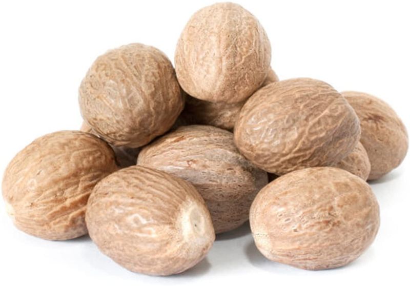 Solid Raw Common Dried Nutmeg, for Food Medicine, Spices, Cooking, Packaging Type : PP Bag