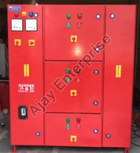 Red Plain Paint Coating Mild Steel Industrial Fire Fighting Panel