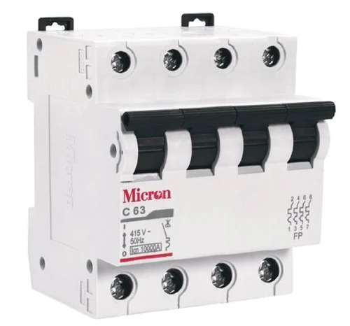 Micron Four Pole MCB, Rated Voltage : 415V AC