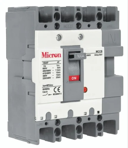 Grey Micron 100A Four Pole MCCB
