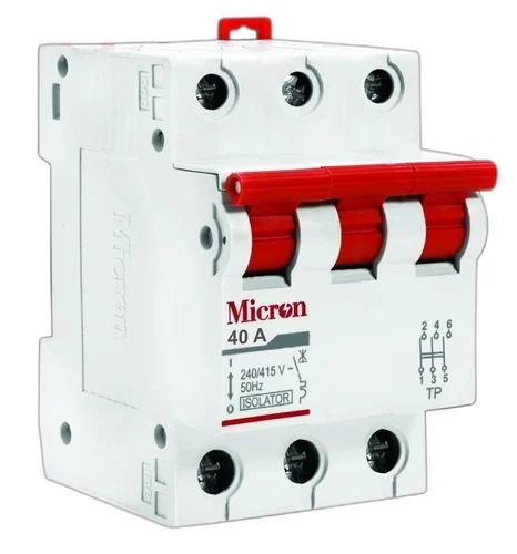 White Micron Triple Pole Isolator, Certification : Is/iec60947-3