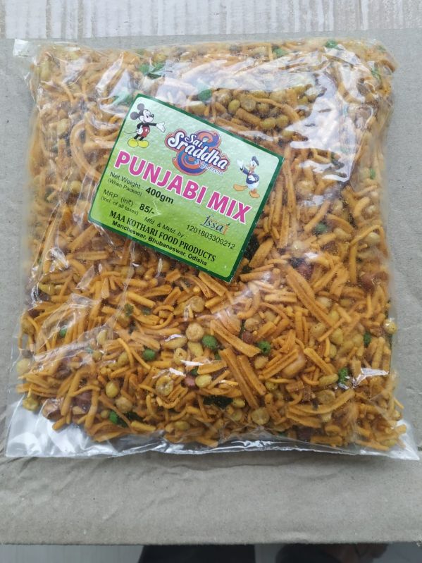Yellow Punjabi Mix Namkeen, for Snacks, Taste : Spicy