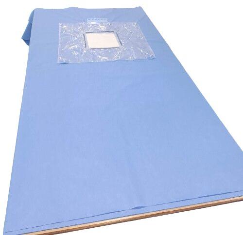 Blue Surgeon Shield Non-woven Surgical Drapes, For Delivery, Size : 250x160 Cms