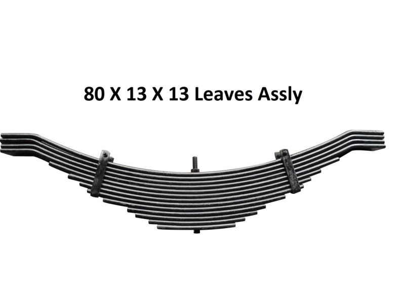 Black Iron 80X13X13 Leaf Spring Assembly, Size : 80X13X13Inch