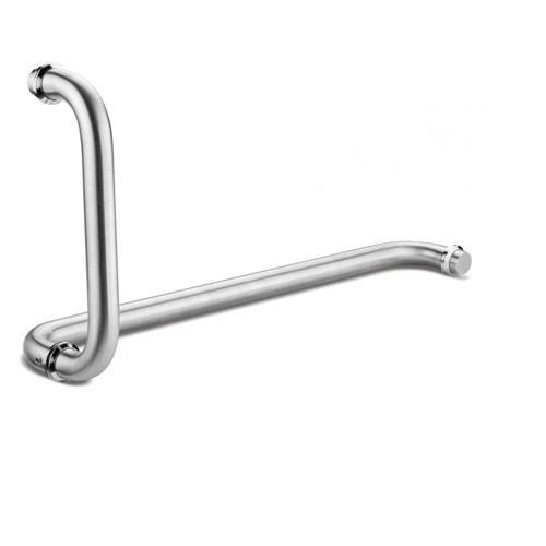 Grey-silver Coated Mild Steel Shower Handle, For Bathroom Door, Bathroom Fittings, Grade : Ss