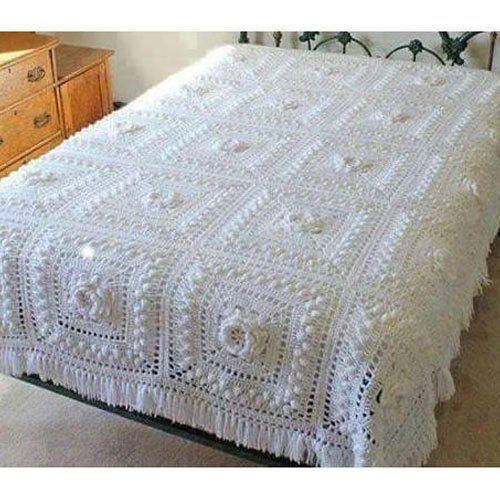 Crochet Bed Sheet, Feature : Easy To Clean, Easy Washable Skin-Friendly