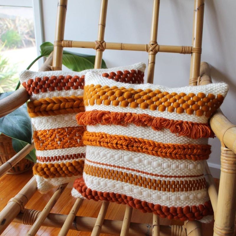 Square Crochet Cushion Cover, Technics : Handmade