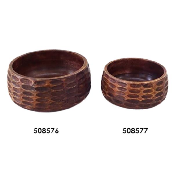 texture wooden bowl