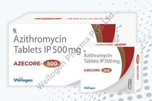 Azecore-500 Tablets, Composition : Azithromycin 500mg