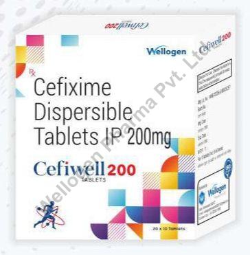 Cefiwell 200 Tablets, Composition : Cefixime Trihydrate 200mg