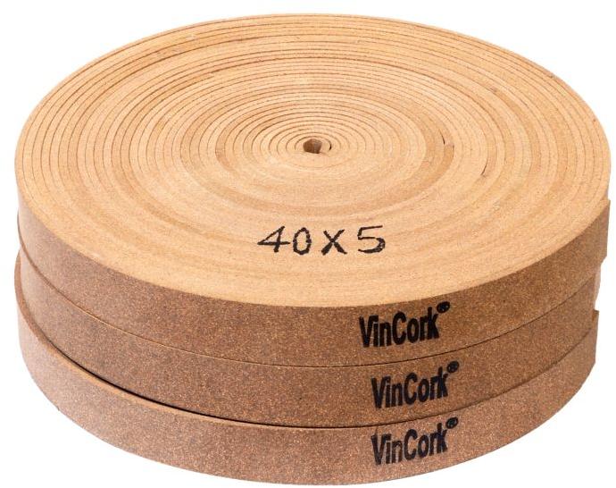 VinCork A01-RC70A Rubberised Cork Strip 25x4 mm