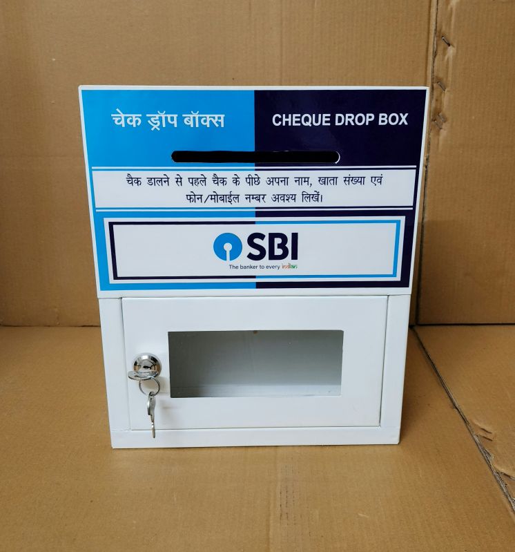 SBI  Metal cheque drop box small