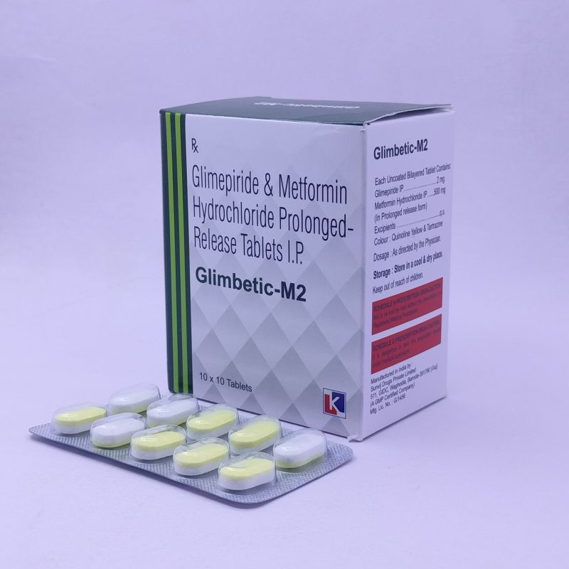 Kepran Healthcare Glimbetic-M2 Tablets, Grade : Medicine Grade