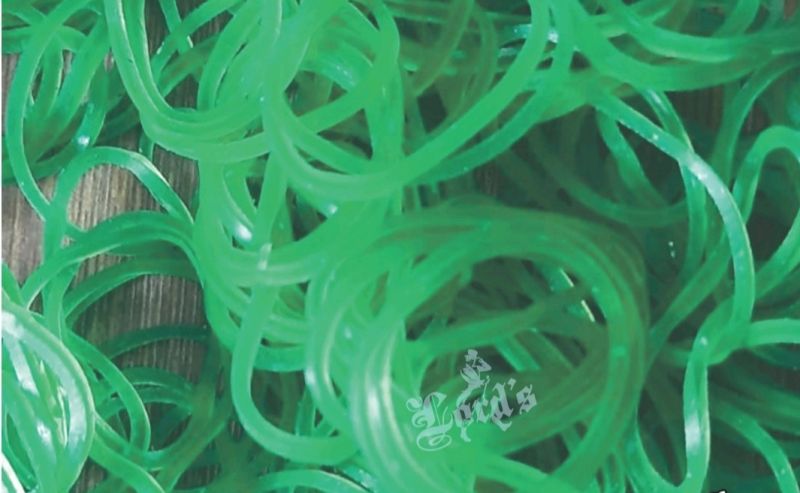Round Green Nylon Rubber Band, for Binding, Feature : Premium Quality, Flexible/Elastic.