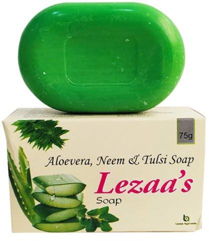 Aloe Vera, Neem and Tulsi Soap, Packaging Type : Paper Box