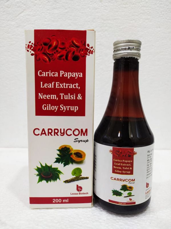 Lezaa Ayurveda Carrycom Syrup, Packaging Type : Plastic Bottle
