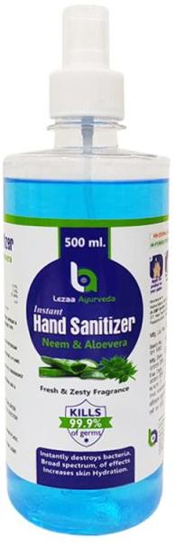 Lezaa Ayurveda Instant Hand Sanitizer, Packaging Type : Plastic Bottle