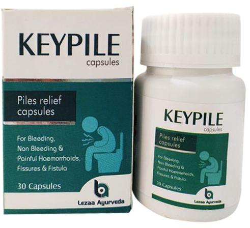 Lezaa Ayurveda Keypile Capsules, Packaging Type : Plastic Bottle