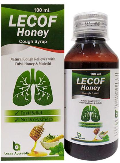 Lezaa Ayurveda Liquid Lecof Honey Cough Syrup