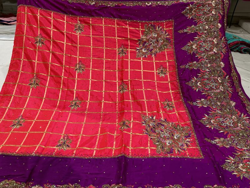 Checked Rangoli with Silk Ladies Designer Fancy Sarees, Speciality : Easy Wash, Dry Cleaning, Anti-Wrinkle