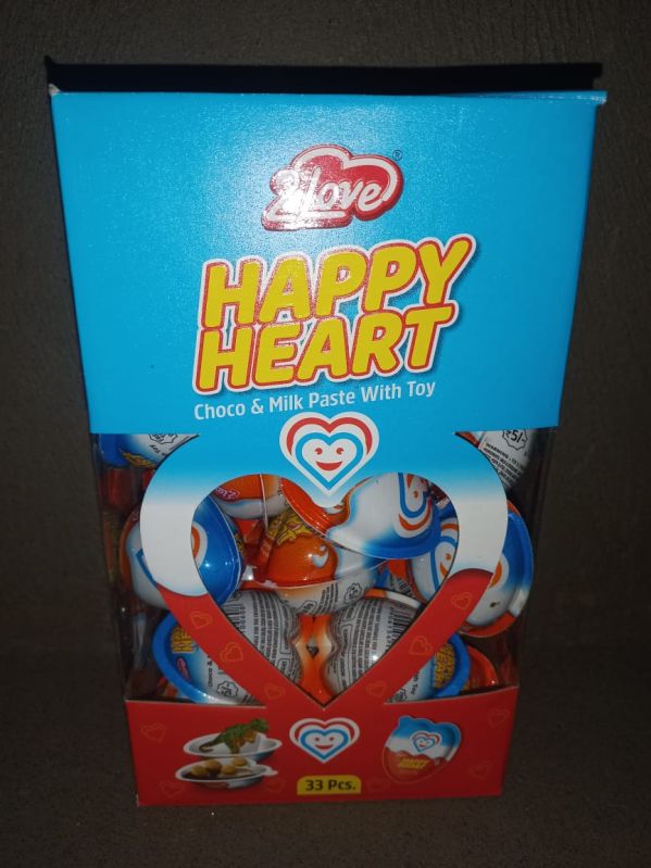 Brown Solid 2 Love Happy Heart Chocolate, for Bakery, Taste : Sweet