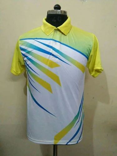 Polyester Yellow Sublimation T Shirt, Gender : Male