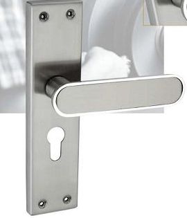 JE-501 Stainless Steel Mortise Handle, for Door, Color : Silver