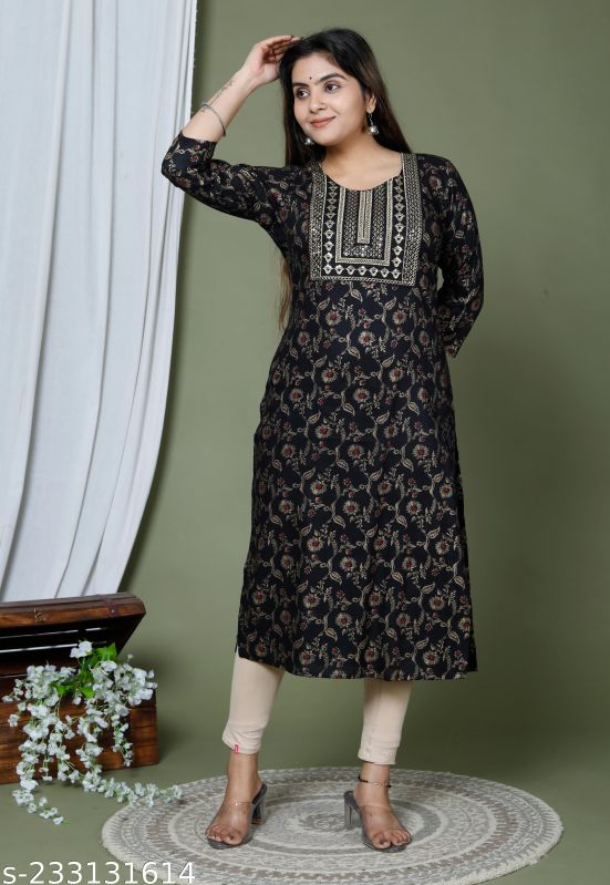 Viscose Rayon Embroidery Kurta