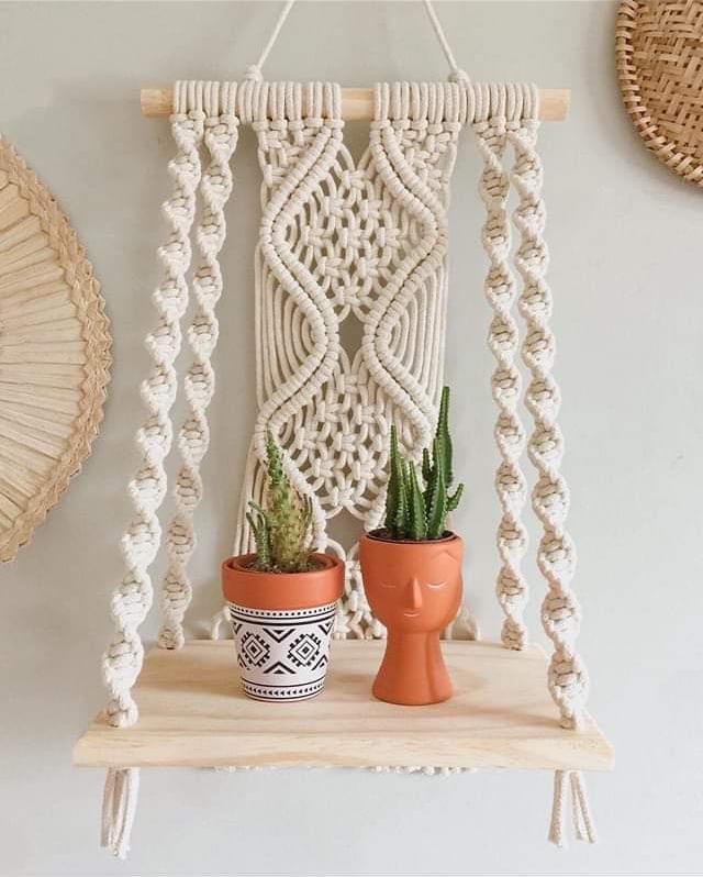 Creamy White Macrame Wall Hanging