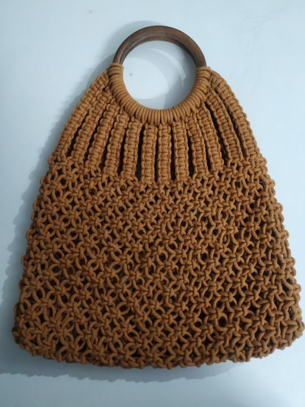 Macrame Brown Handbag