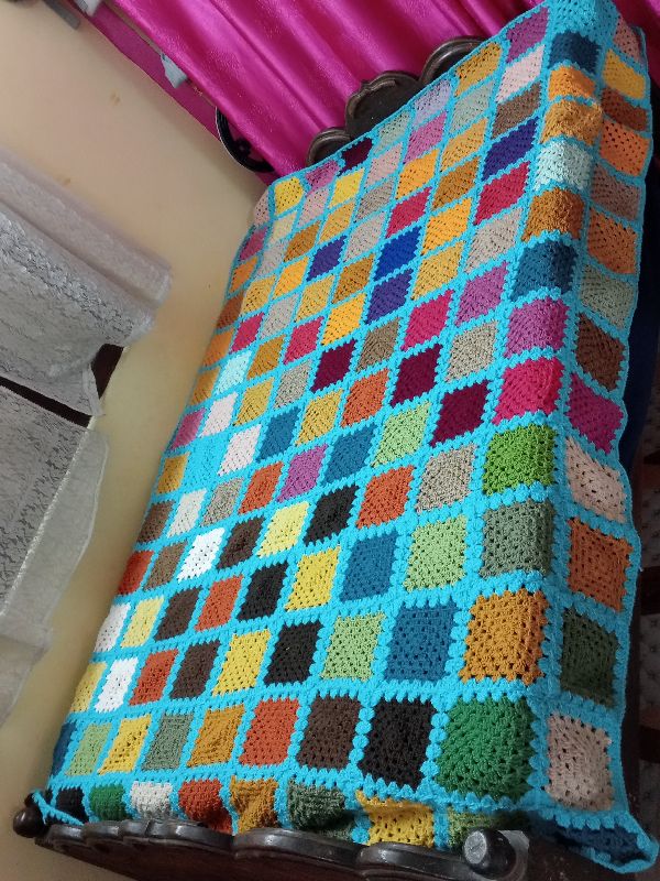Crochet Square Bed Cover