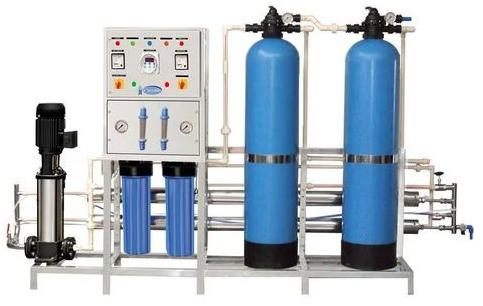 Electric Color Coated Reverse Osmosis Plant, for Industrial, Color : Blue