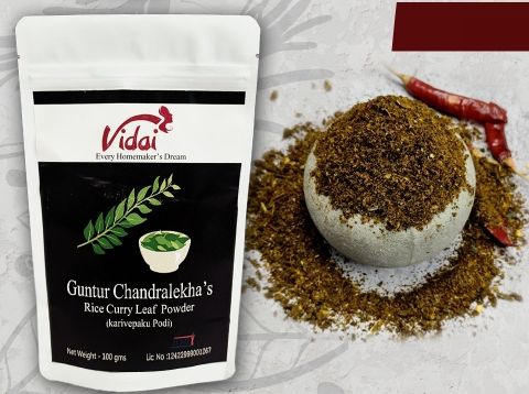 Andhra Curry Leaf Podi, for Cooking, Certification : FSSAI Certified