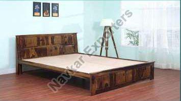 Plywood Wooden Queen Size Bed, Length : 72 Inches, 74 Inches, 76 Inches