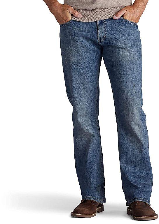 Faded Mens Bootcut Jeans, Color : Blue
